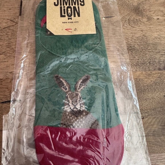 Jimmy Lion NYC no show HARE Socks new in package unisex size Small - Picture 1 of 3